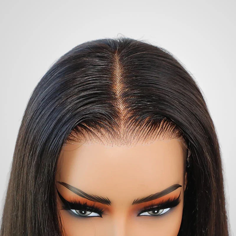 QVR Glueless 13x4 Lace Front Human Hair Wigs With Baby Hair Straight Beginner Friendly Human hair Wigs - Image 9