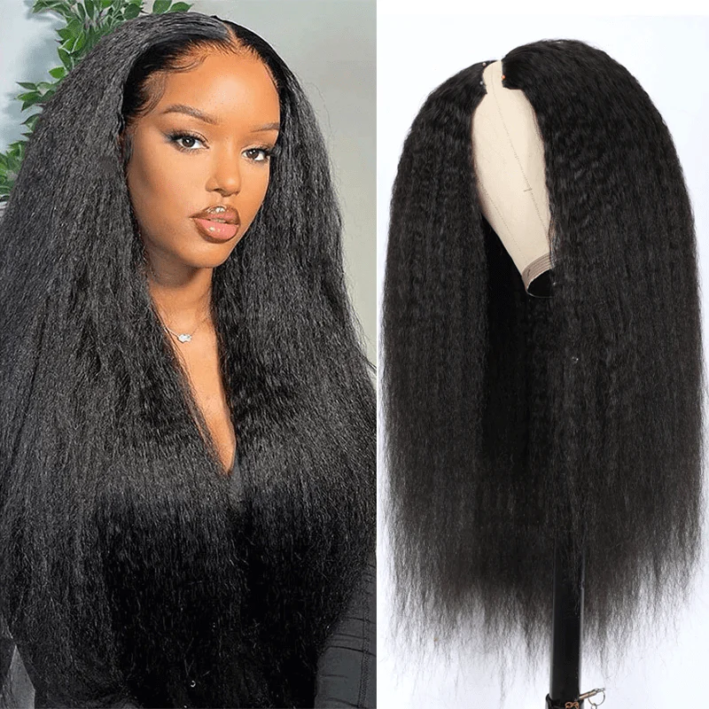 QVR Kinky Curly V Part Wigs Human Hair Beginner Friendly No Leave Out - Image 11