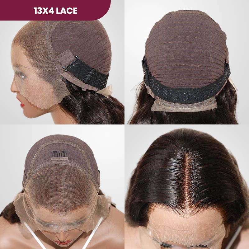 QVR Pre-plucked Undetectable 13x4/4x4/13x6 Transparent Lace Frontal Wig Kinky Curly Human Hair Wig - Image 9