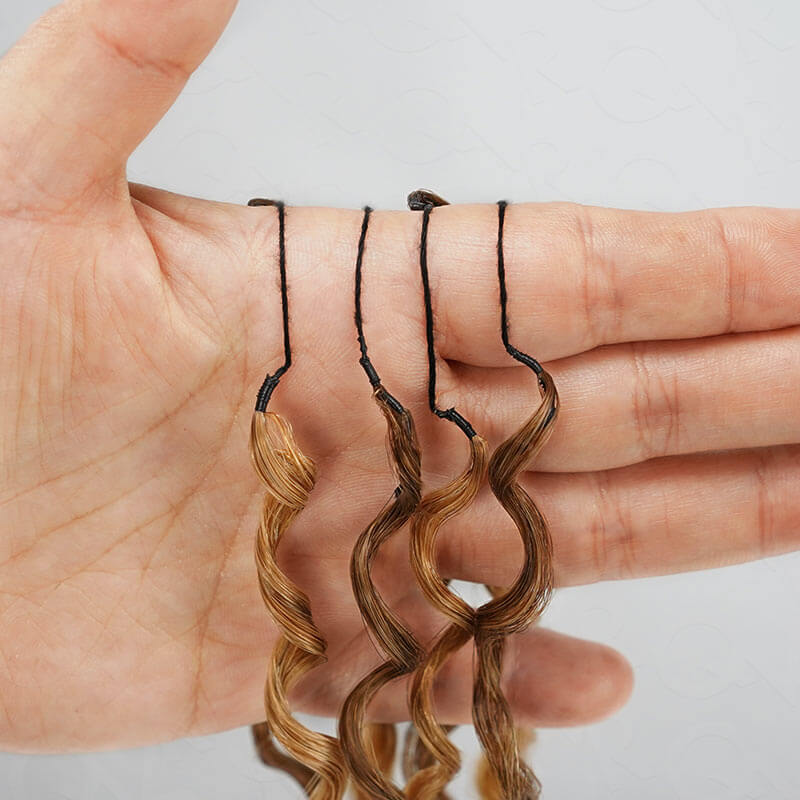 P3G5|Highlight #P4/27 Burmese Curly Feather Crochet Human Hair - Image 4