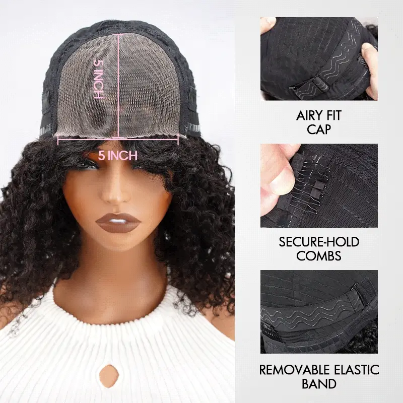 QVR Burmese Curly 5X5 Lace Closure Wig Ready To Go Design Virgin Human Hair Wigs - Image 12