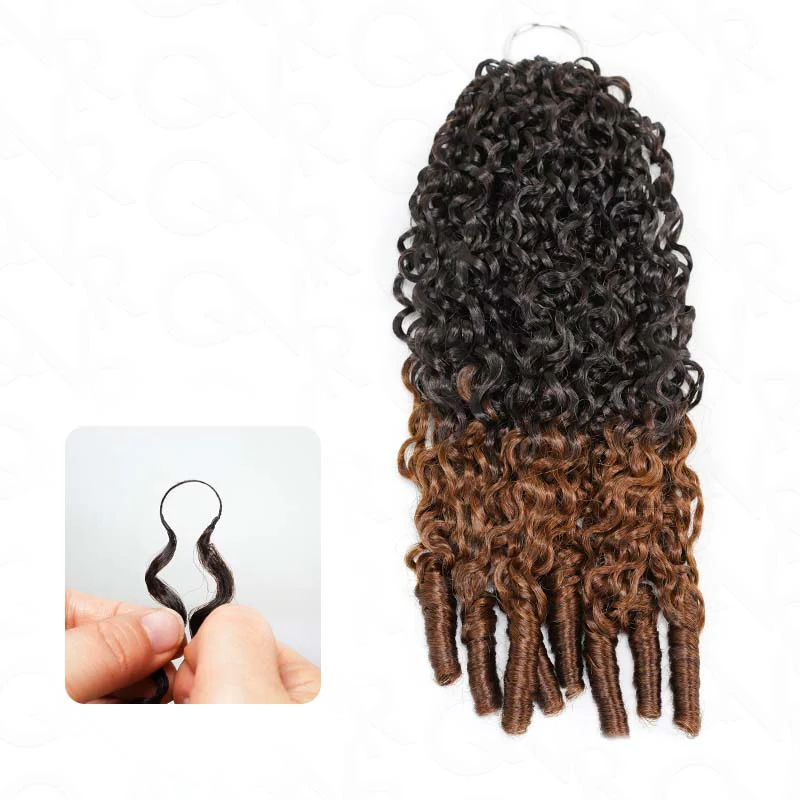 P3G5|Highlight #P4/27 Burmese Curly Feather Crochet Human Hair - Image 15