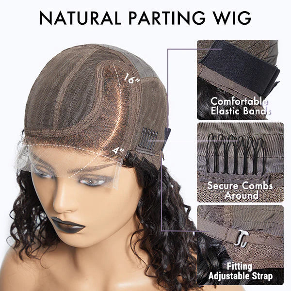QVR Popular Bouncy Curly Short Pixie Cut Wig 13x4 Lace Wigs - Image 7
