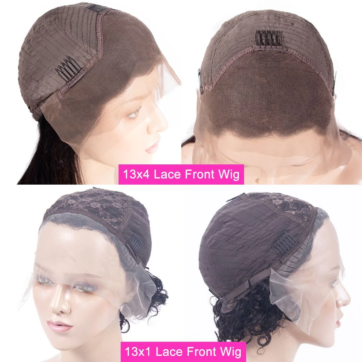 QVR Popular Bouncy Curly Short Pixie Cut Wig 13x4 Lace Wigs - Image 8