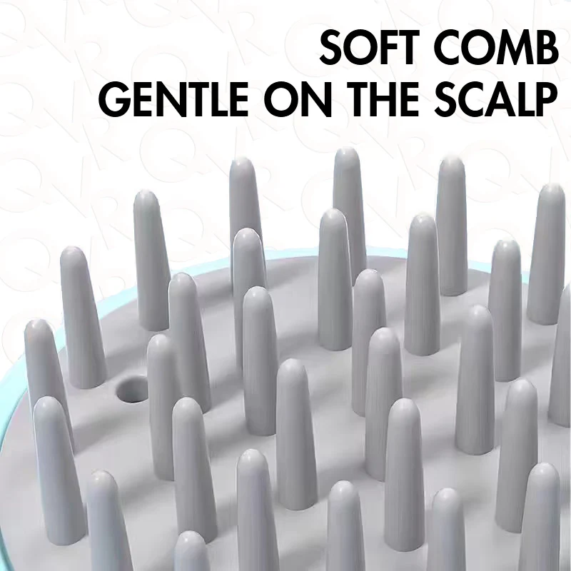 QVR Silicone Head Scalp Massager Shampoo Brush - Image 3