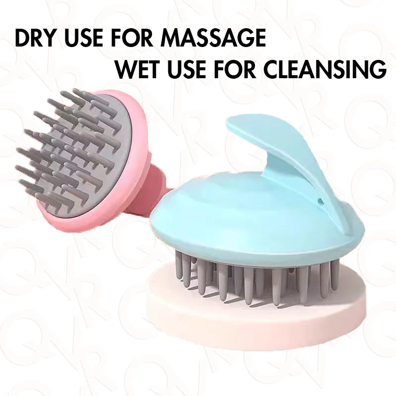QVR Silicone Head Scalp Massager Shampoo Brush - Image 4