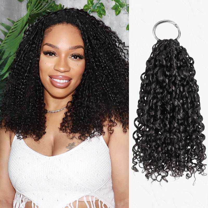 P3G5|Burmese Curly Feather Crochet Human Hair - Image 4