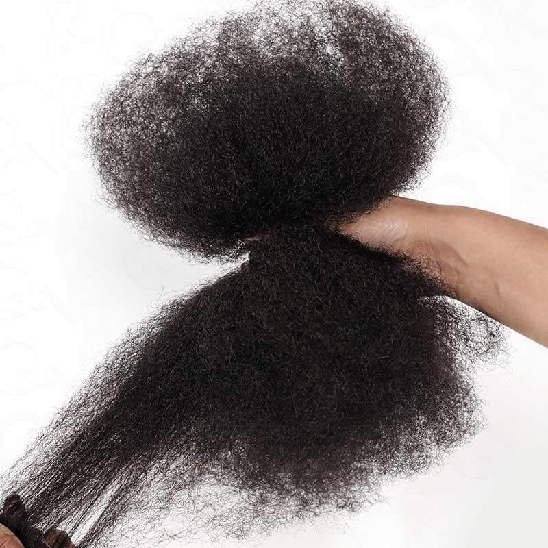 QVR Natural Black Afro kinky Bulk Hair Extensions For Braiding Dreadlock Human Hair - Image 10