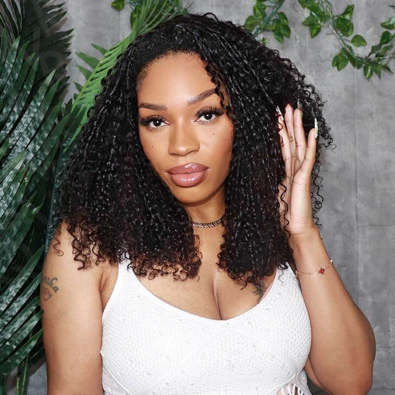 P3G5|Burmese Curly Feather Crochet Human Hair - Image 5