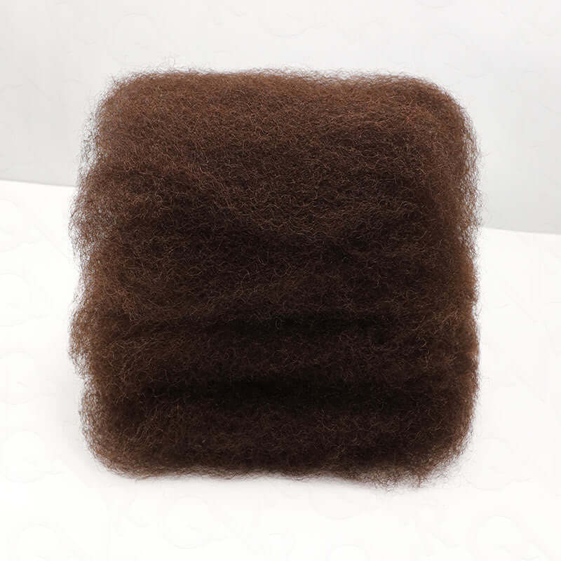 QVR Dark Brown Afro kinky Bulk Hair Extensions For Braiding Dreadlock Human Hair - Image 18