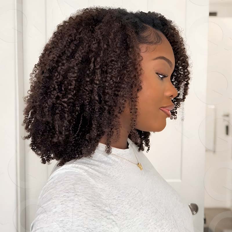 P3G5| #4 Afro Kinky Curly Feather Crochet Hair - Image 3