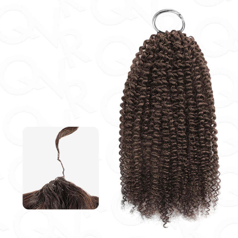 P3G5| #4 Afro Kinky Curly Feather Crochet Hair - Image 4
