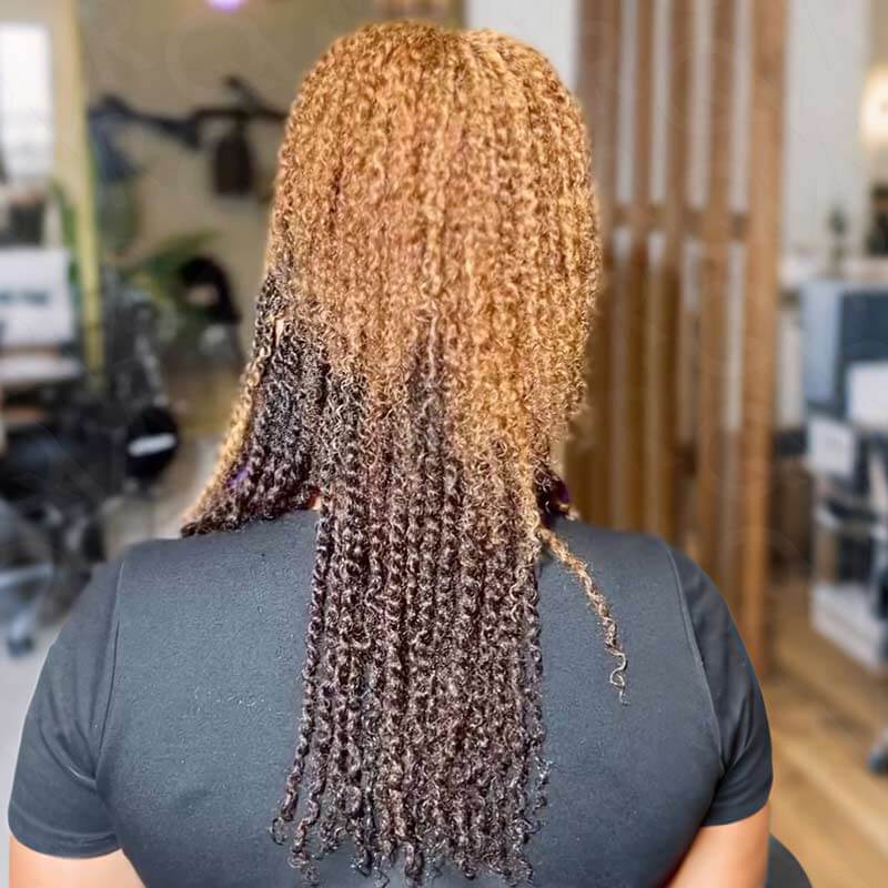 P3G5|#P4/30/27 Afro kinky Bulk Human Hair - Image 3
