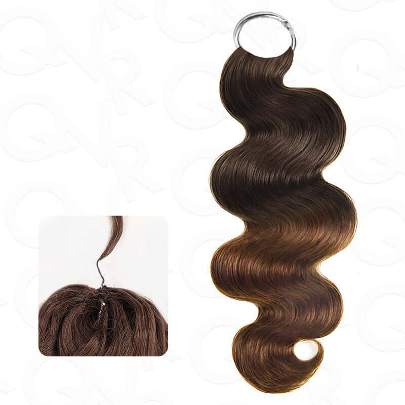 QVR Soft Feather Crochet Hair 3 Packs Small Kinky Curly Machine Made Human Hair Extension - Image 19