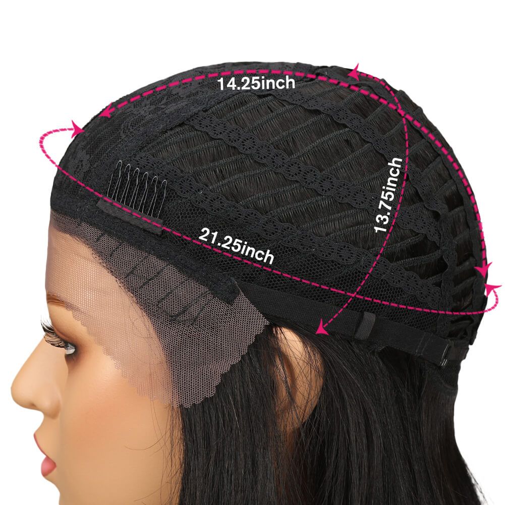QVR Lace Front Human Hair Wigs 16 Inches Short Straight Wigs For Black Women | Page - Image 7
